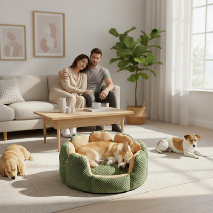 BloomNest™ Kaktus-Haustierbett – Design & Höhle