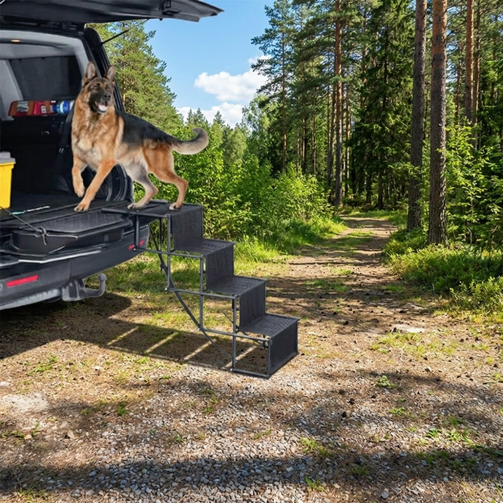 CarPaw™ Faltbare Auto-Hundetreppe – SUV & Stabil