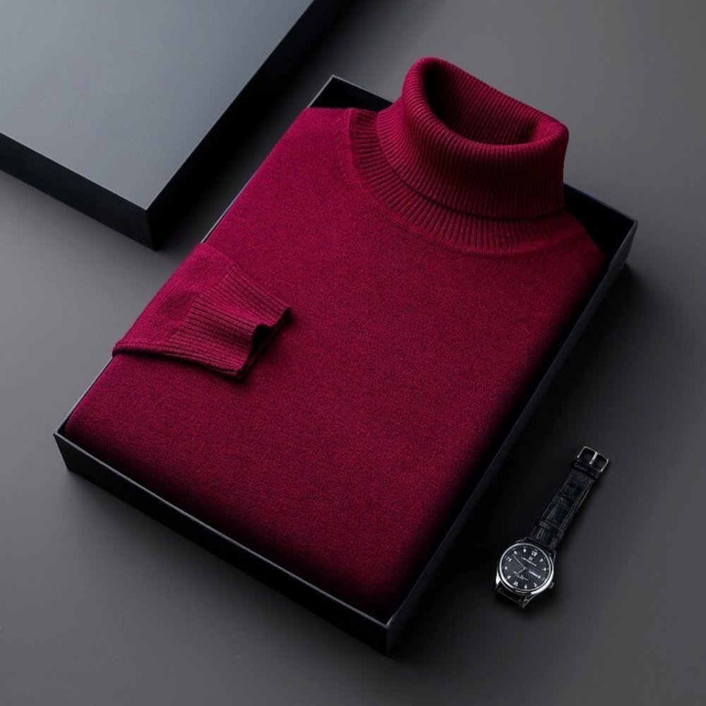 Cashmiro™ Luxuriöser Herren Rollkragenpullover