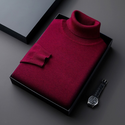 Cashmiro™ Luxuriöser Herren Rollkragenpullover