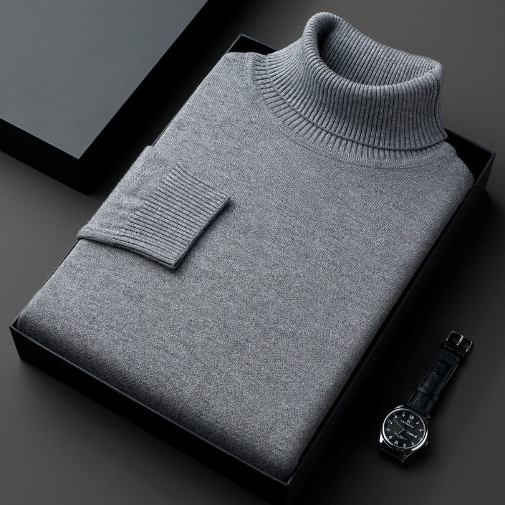 Cashmiro™ Luxuriöser Herren Rollkragenpullover