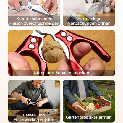 ChefCut™ Multifunktionale Hochleistungs-Küchenschere aus Edelstahl