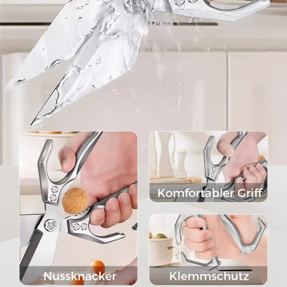ChefCut™ Multifunktionale Hochleistungs-Küchenschere aus Edelstahl