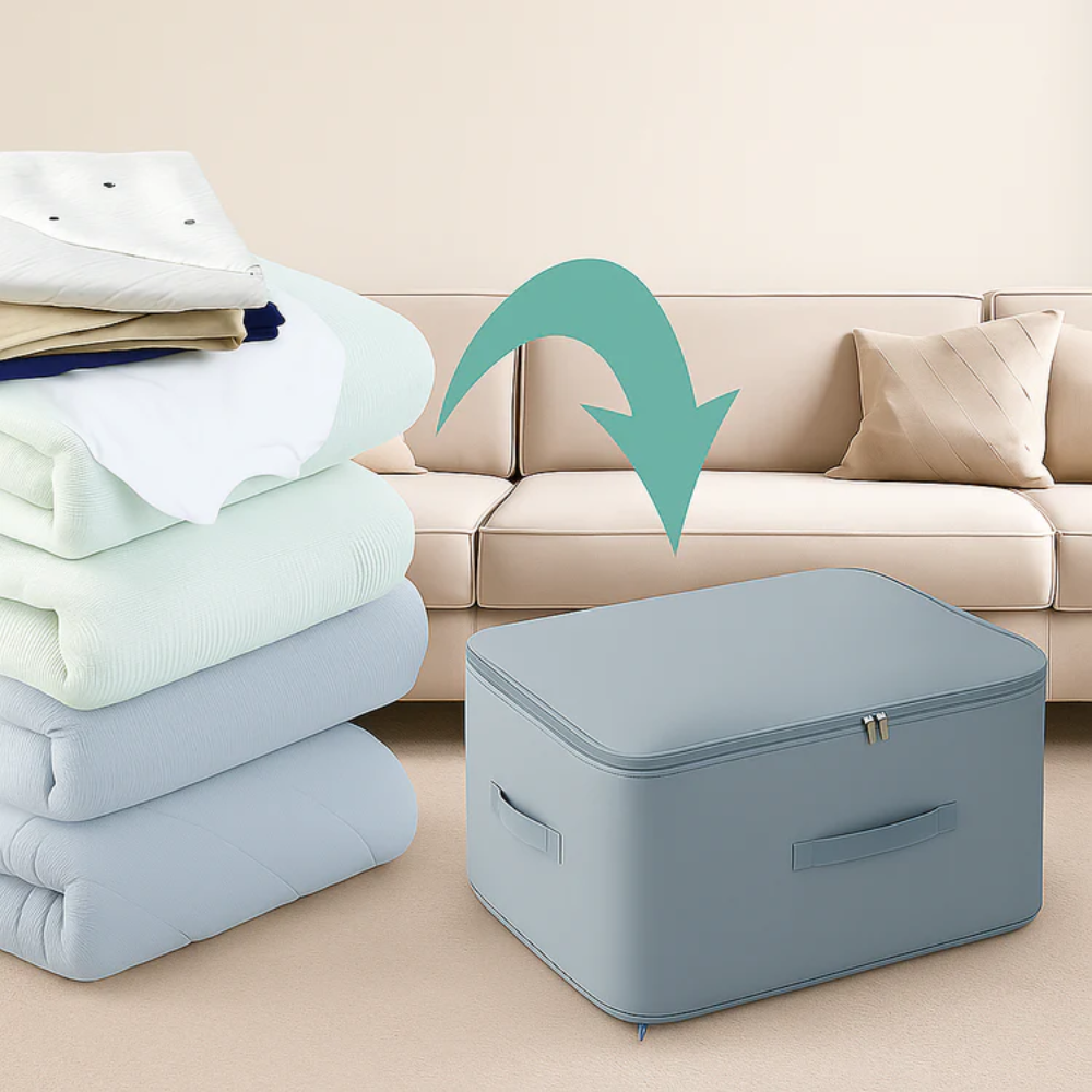 CompressBag™ – Große Aufbewahrungstasche für Kleidung & Decken