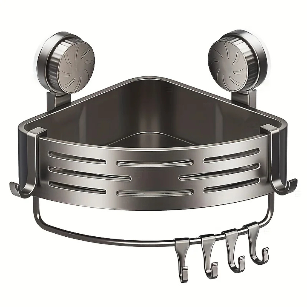 CornerGrip™ Eckregal mit Saugnapf fürs Badezimmer ohne Bohren