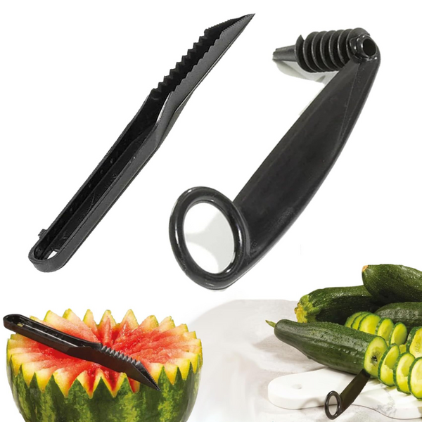 DecoTwist™ – Spiralschneider & Ziermesser für Obst & Gemüse