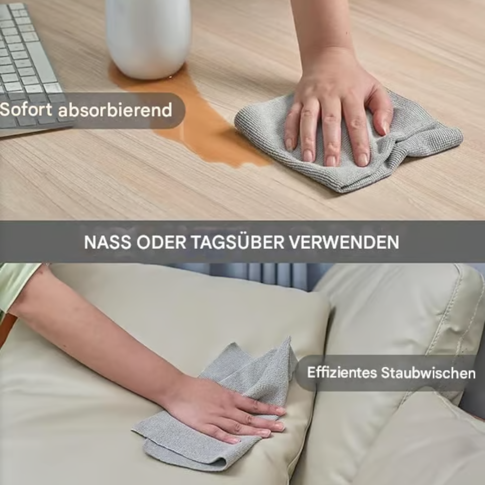 EcoWipe™ Wiederverwendbare Mikrofaser-Papierhandtuchrolle
