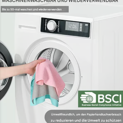 EcoWipe™ Wiederverwendbare Mikrofaser-Papierhandtuchrolle