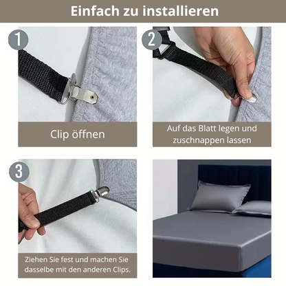 Verstellbare Bettlakenhalter Bänder (5 Stück)
