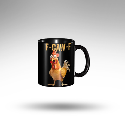 F-caw-f™ Keramiktasse – Humor & Attitüde