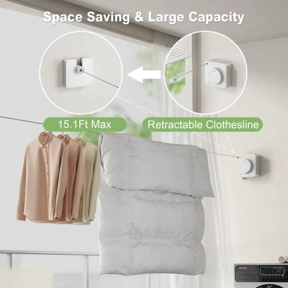 FlexiLine™ Ausziehbare Platzsparender Wäschetrockner