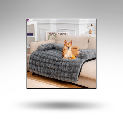 FluffGuard™ Hundeliege & Sofaschoner – Plüsch & Rand