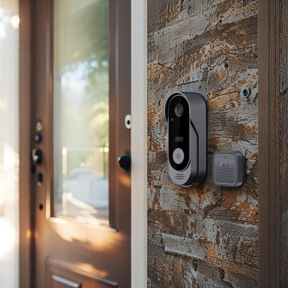 SmartVue™ Smarte Video-Türglocke – Drahtlos, Nachtsicht, App-Steuerung