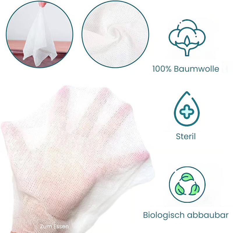TowelTabs™ – Komprimierte Reisehandtücher (100 Stück) für Outdoor, Notfälle & Reisen