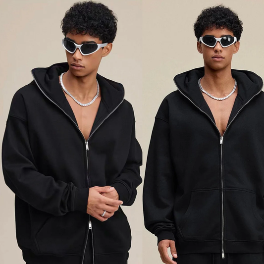 FrostGear™ Winter Hoodie mit Reißverschluss & integrierter Sturmhaube