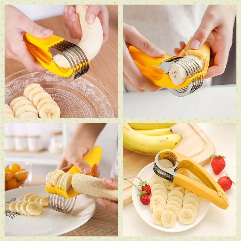 FruitFix™ – Edelstahl-Bananenschneider