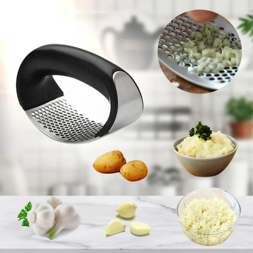 GarlicPro™ – Knoblauchpresse aus Edelstahl für Küche & Alltag