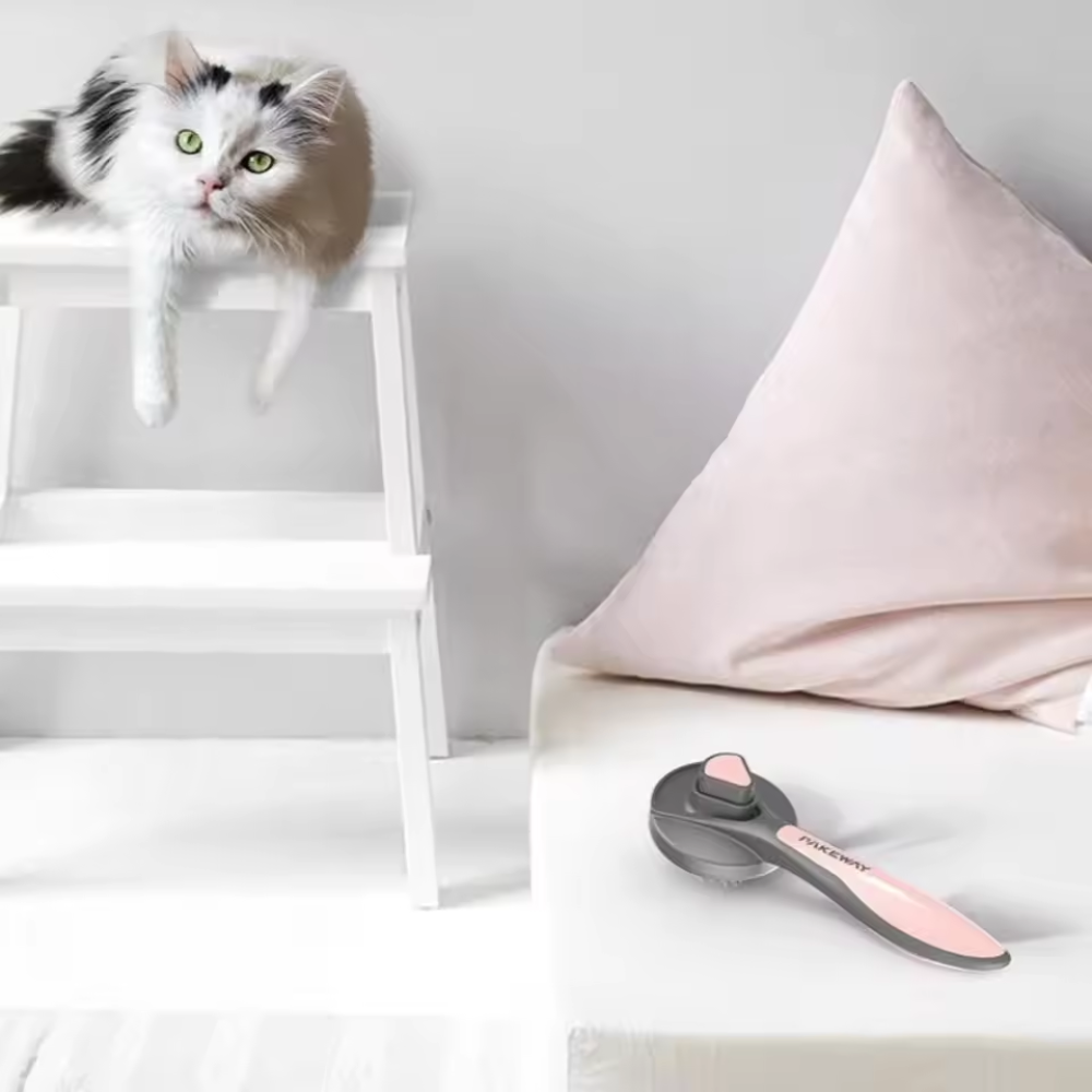 GlideGroom™ - Leicht zu reinigende Edelstahl Fellpflege-Bürste für Hunde & Katzen