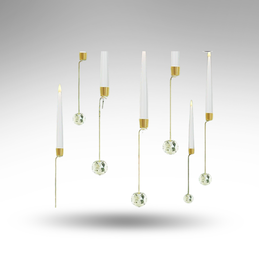 GlowBall™ LED-Baumkerzen – Kabellos, Sicher & Elegant