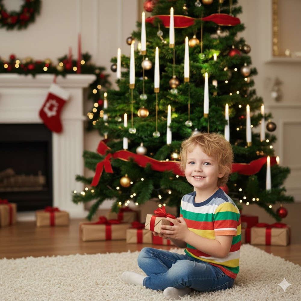 GlowBall™ LED-Baumkerzen – Kabellos, Sicher & Elegant