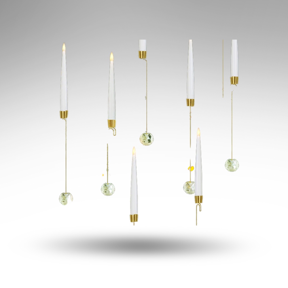 GlowBall™ LED-Baumkerzen – Kabellos, Sicher & Elegant