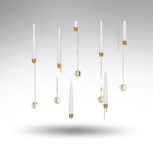 GlowBall™ LED-Baumkerzen – Kabellos, Sicher & Elegant