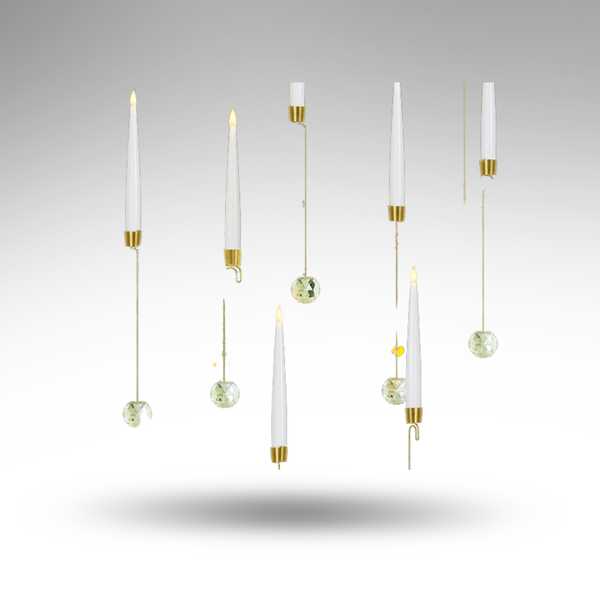 GlowBall™ LED-Baumkerzen – Kabellos, Sicher & Elegant