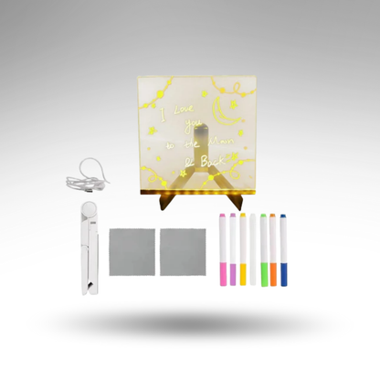 GlowBoard™ LED-Nachrichtenschild – Magische Notizen & Kreatives Leuchten