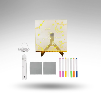GlowBoard™ LED-Nachrichtenschild – Magische Notizen & Kreatives Leuchten