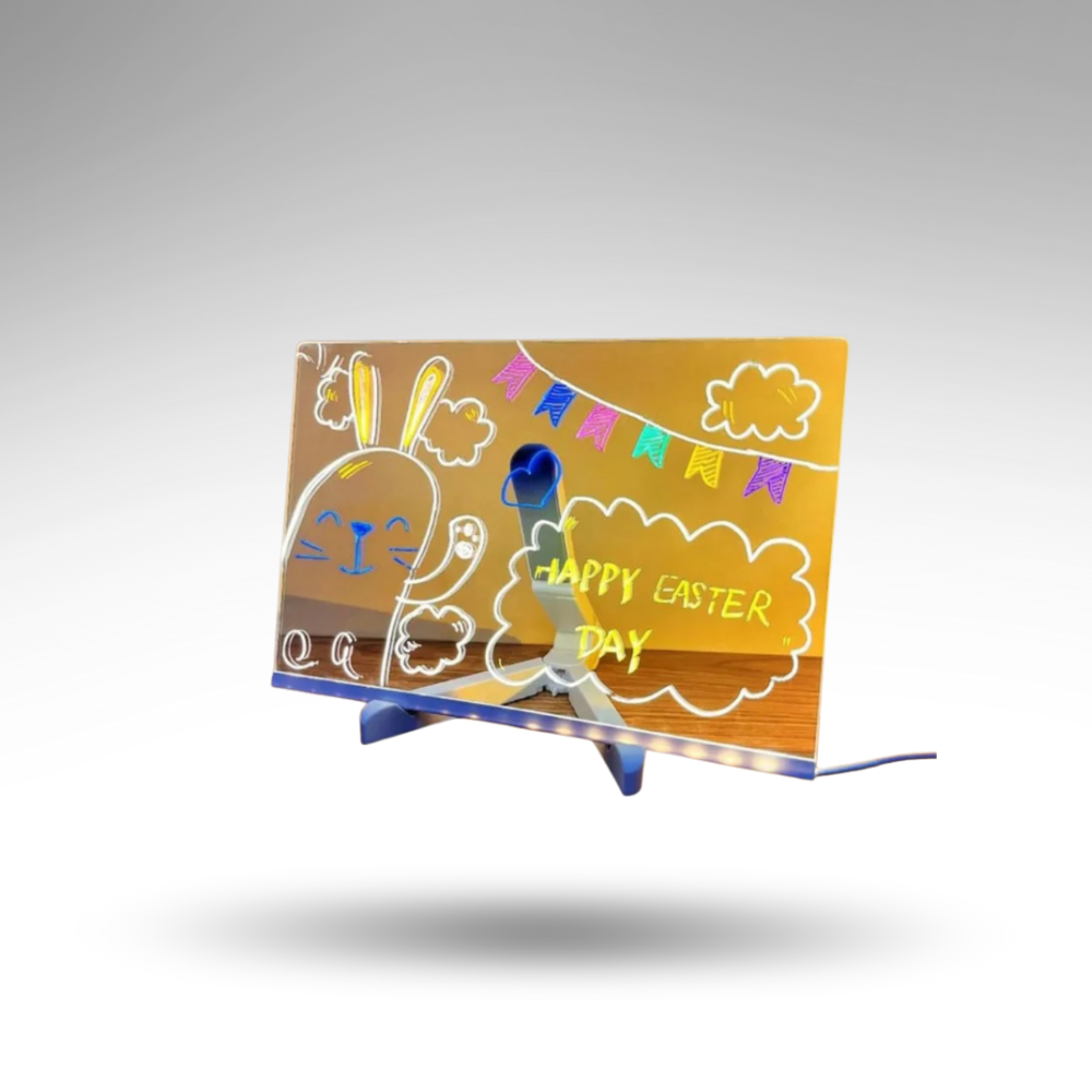 GlowBoard™ LED-Nachrichtenschild – Magische Notizen & Kreatives Leuchten