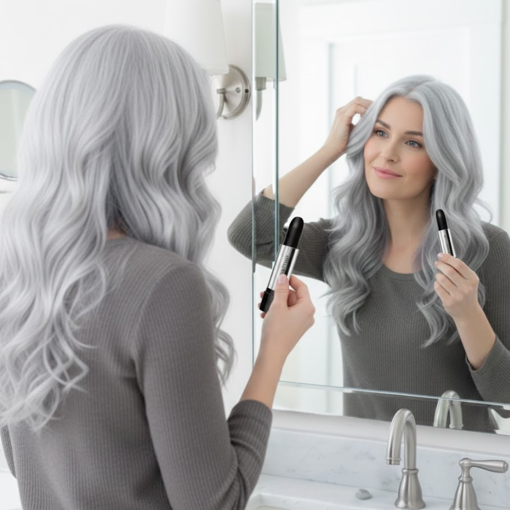 GreyAway™ Haarfärbestift – Sofortige Grauabdeckung & Glanz