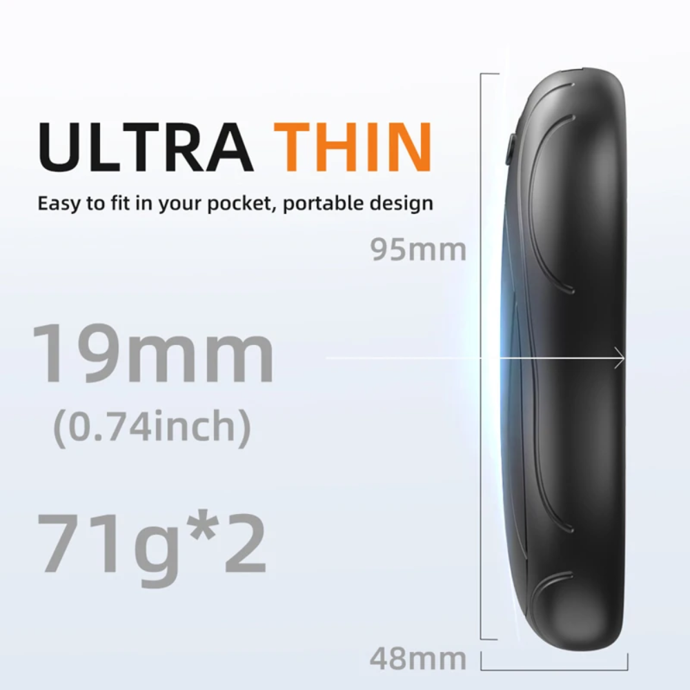 HeatPalm™ Wiederaufladbare Handwärmer mit 3-Stufen-Heizung & magnetischem Design