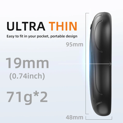 HeatPalm™ Wiederaufladbare Handwärmer mit 3-Stufen-Heizung & magnetischem Design