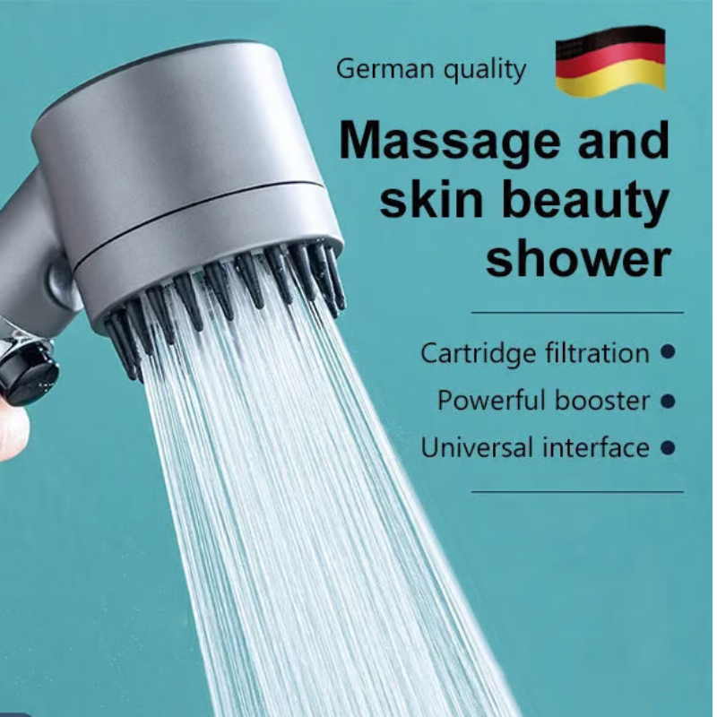 HydroLux™ – 4-in-1 Massageduschkopf verstellbar