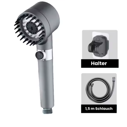 HydroLux™ – 4-in-1 Massageduschkopf verstellbar