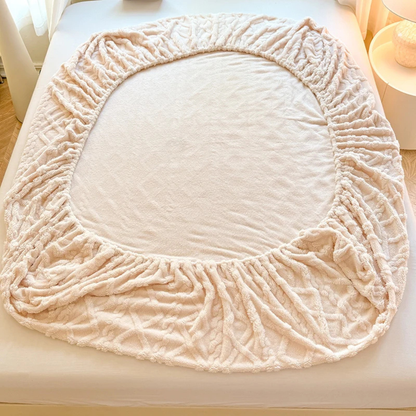 Lena™ Winterwarmes Spannbettlaken aus Dickem Coral-Fleece