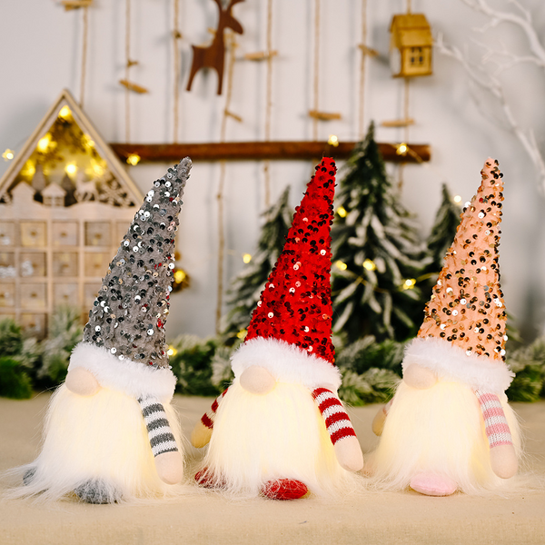 LeuchtGnom™ – Faceless Xmas Deko mit warmem Licht