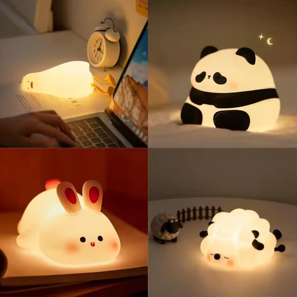 LumiTier™ – Weiches Silikon-LED Nachtlicht für Kinder