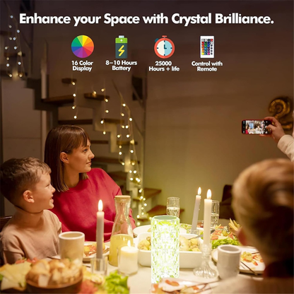Luminara™ – Elegante Kristall Nachttischlampe für Wohn- & Schlafzimmer