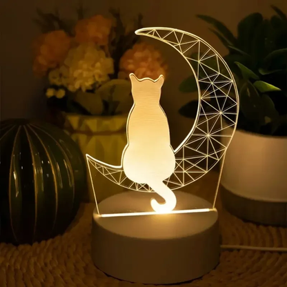 LunaCat™ Stimmungsvolle Nachtlampe mit Katzenfigur
