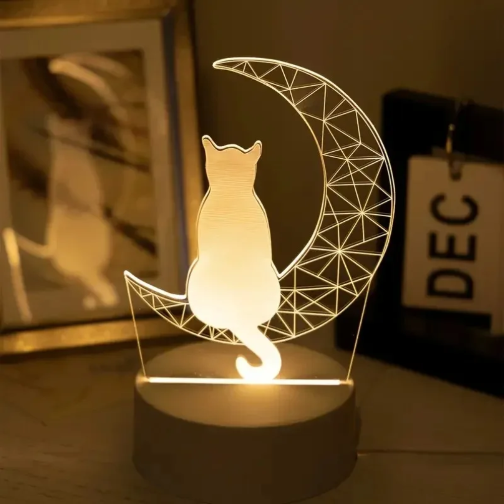 LunaCat™ Stimmungsvolle Nachtlampe mit Katzenfigur