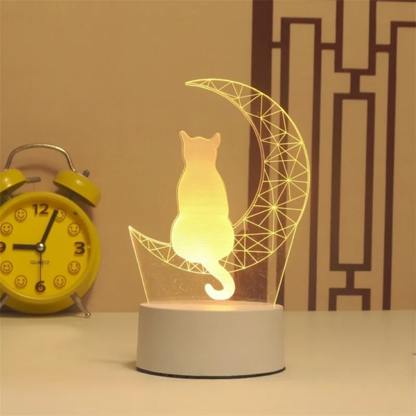 LunaCat™ Stimmungsvolle Nachtlampe mit Katzenfigur