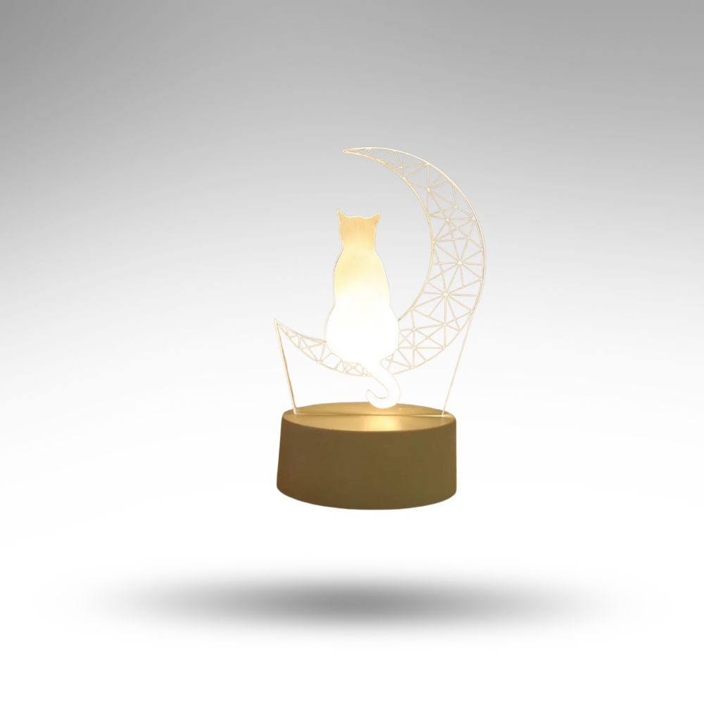 LunaCat™ 3D-Nachtlampe – Magie & Atmosphäre