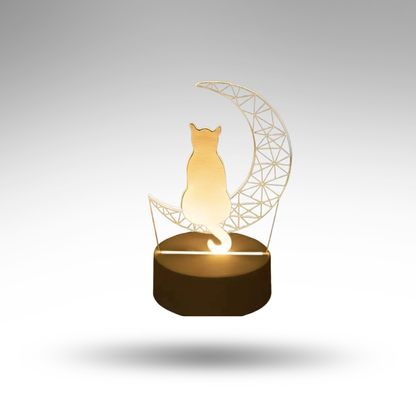 LunaCat™ 3D-Nachtlampe – Magie & Atmosphäre