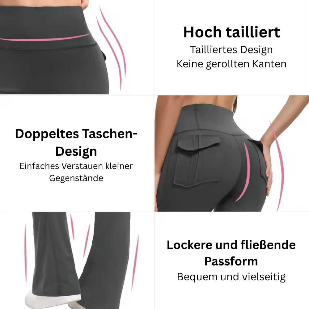 Lunara™ Figurformende Flared Leggings für Gym & Freizeit