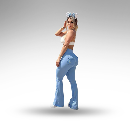 Lunara™ Flared Leggings – Figurformend & mit Taschen