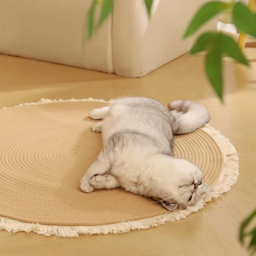 Lynja™ Nordischer Handgewebter Kratzteppich für Katzen