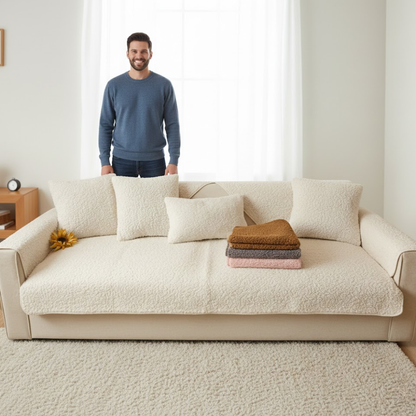 LysLoom™ Bouclé Sofabezug – Premium-Design & Halt