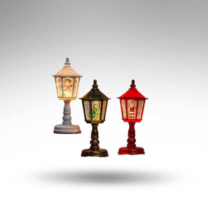 MelodyGlow™ Musikalische Tischlampe – Licht, Schnee & Melodie