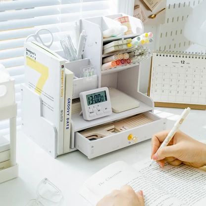 Ordiva™ Weißer Schreibtisch-Organizer